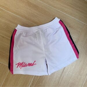 Miami heat kids shorts
